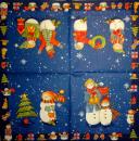 123 Snowman - 3-ply (dark blue) - Ihr